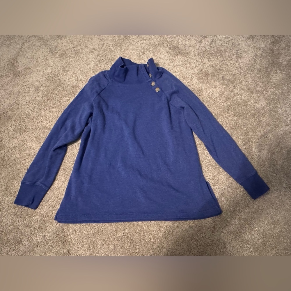 J.Crew Funnel Neck Pullover Sweater – Size S | Blue